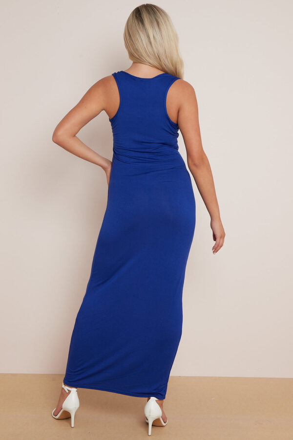 Royal Blue Racerback Maxi Dress - Image 4