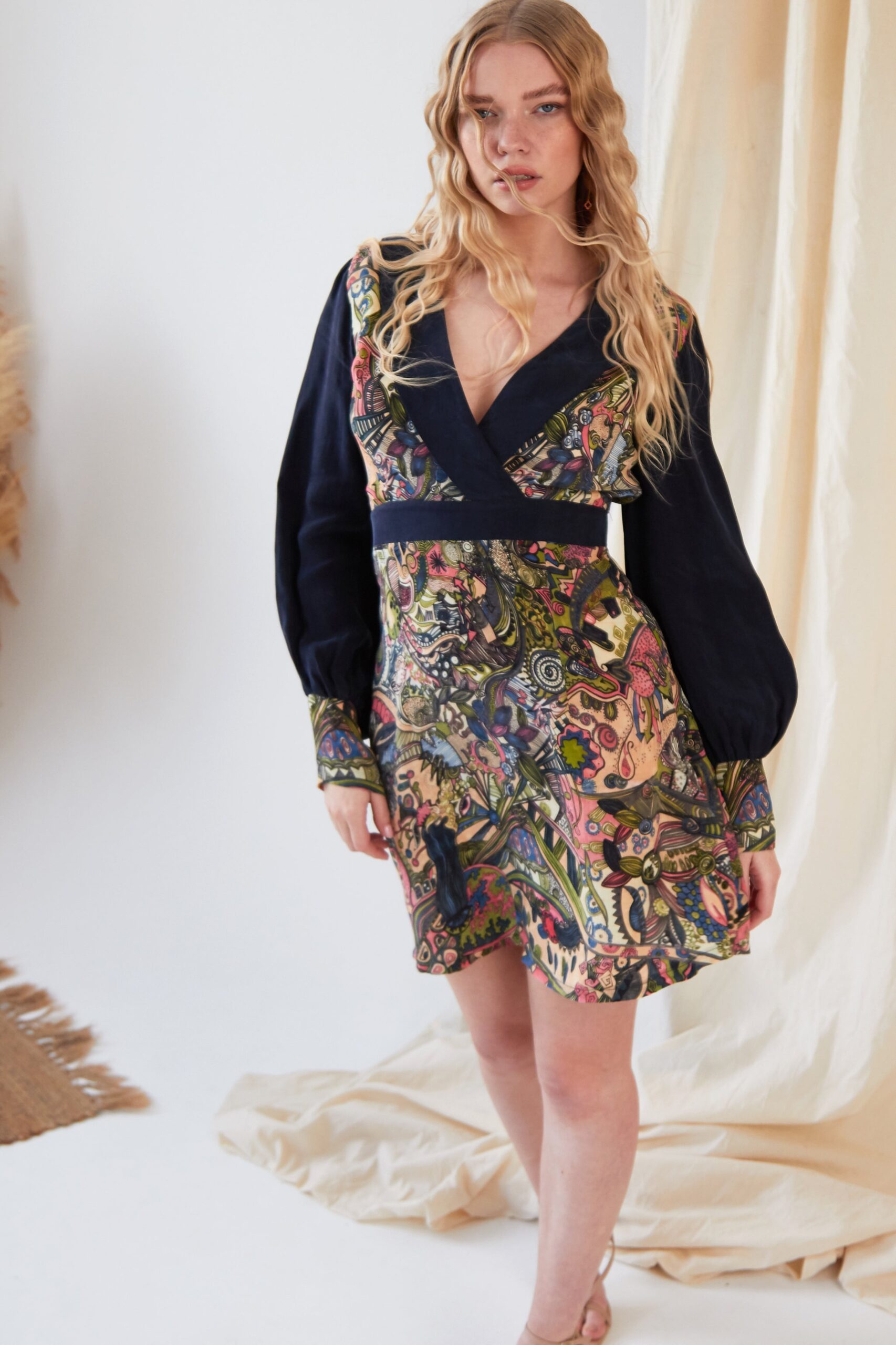 Long Sleeve Mini Dress - Image 2