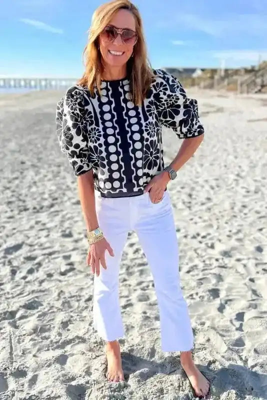 Palermo Puffed Sleeve Blouse - Image 3