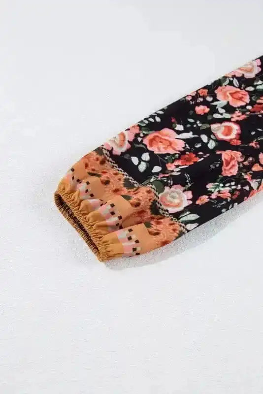 Paisley Charm Plus Size V-Neck Blouse - Image 5