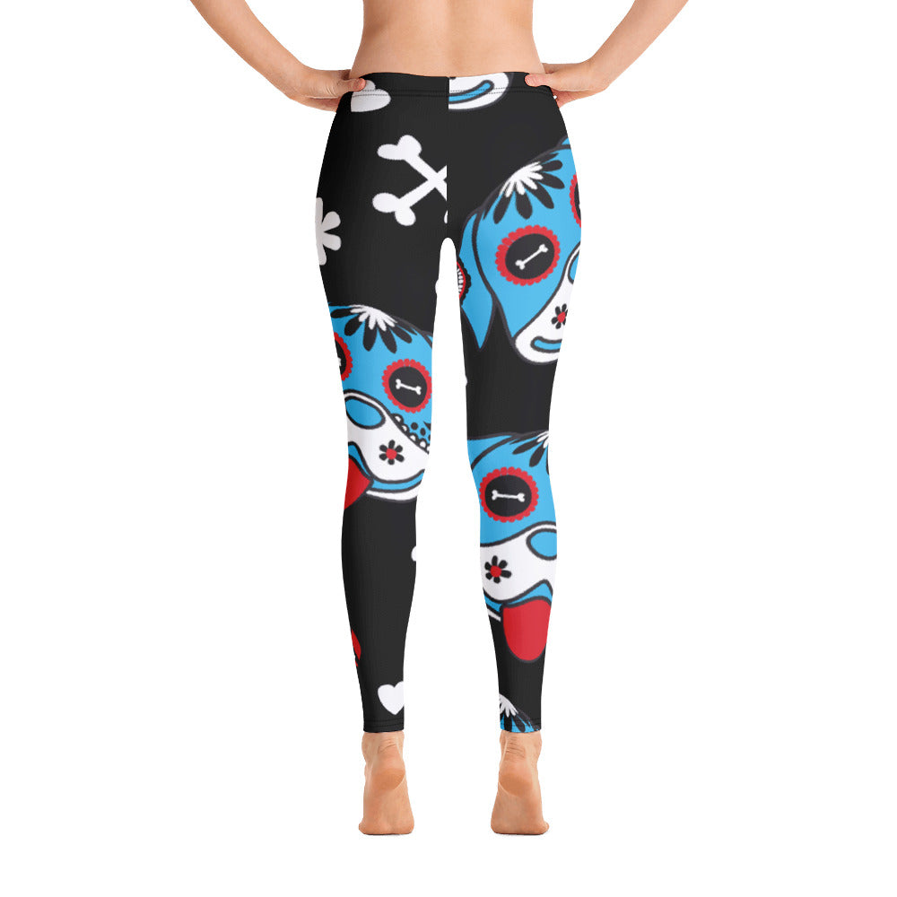 Day of the Dog Blue Leggings - Image 3
