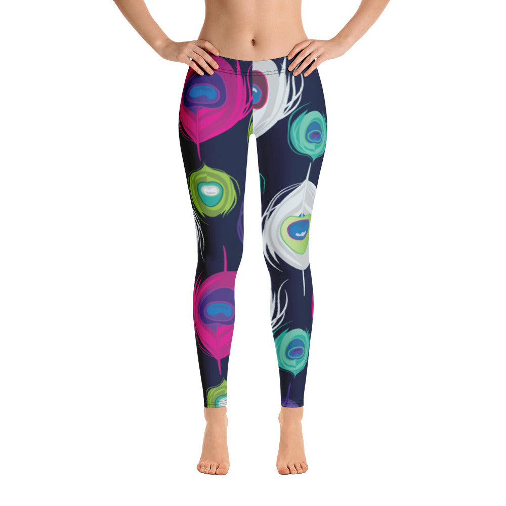 Peacock Splash Leggings - Image 8