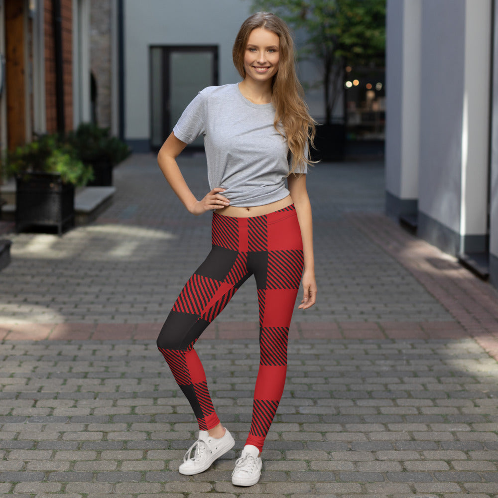 Buffalo Plaid Leggings - Image 2