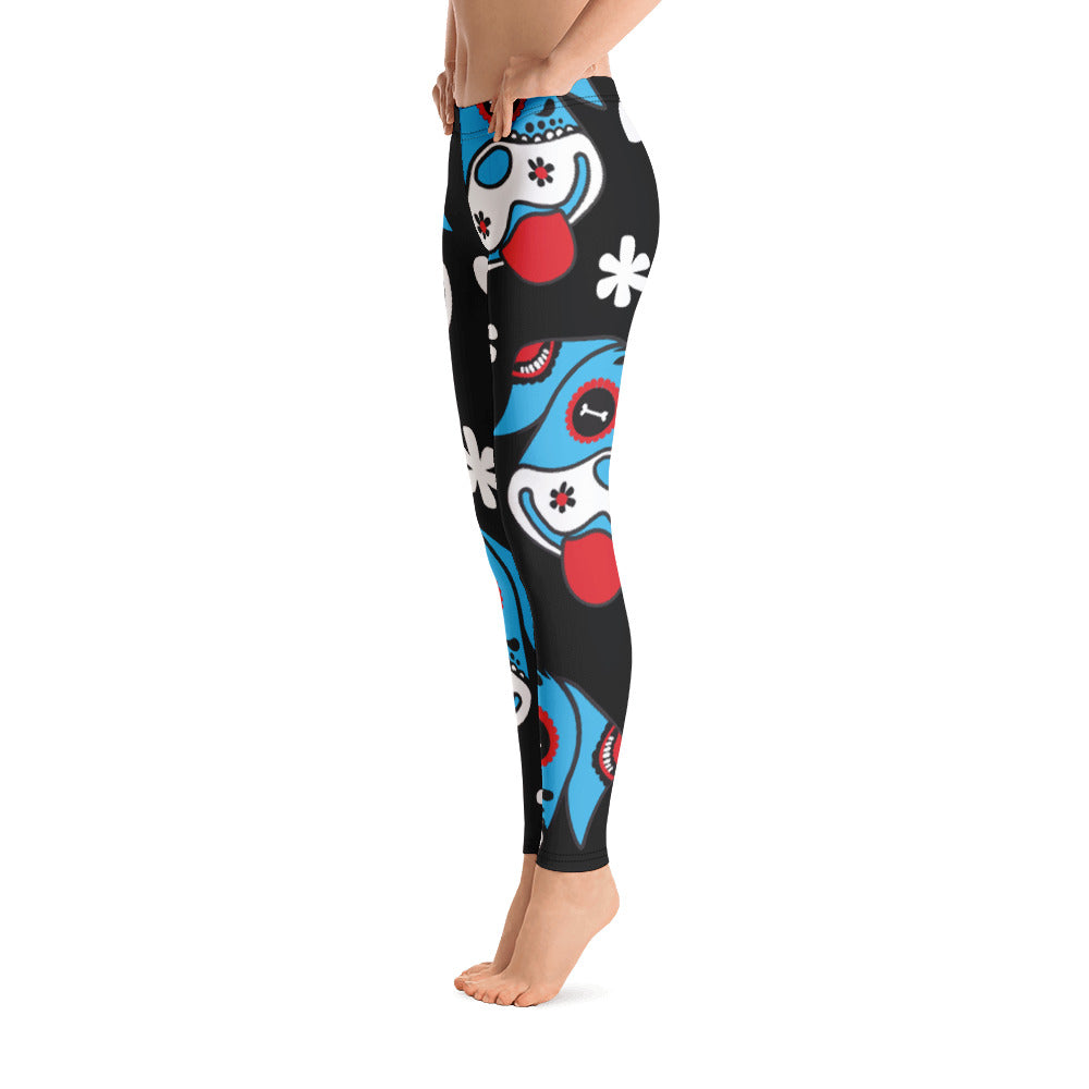 Day of the Dog Blue Leggings - Image 4