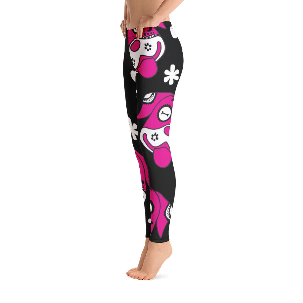 Day of the Dog Pink Leggings - Image 4